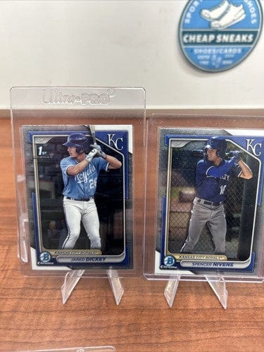 Cheap Sneaks Footwear/Sports Cards Baseball Card 2024 Bowman Chrome Kansas City Royals Dickey,Nivens, Mitchell,Roccafor