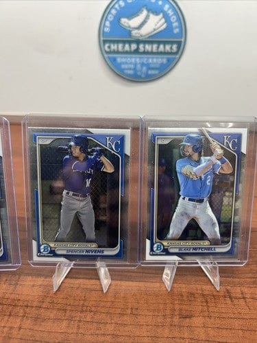 Cheap Sneaks Footwear/Sports Cards Baseball Card 2024 Bowman Chrome Kansas City Royals Ruiz,Dickey,Nivens, Mitchell