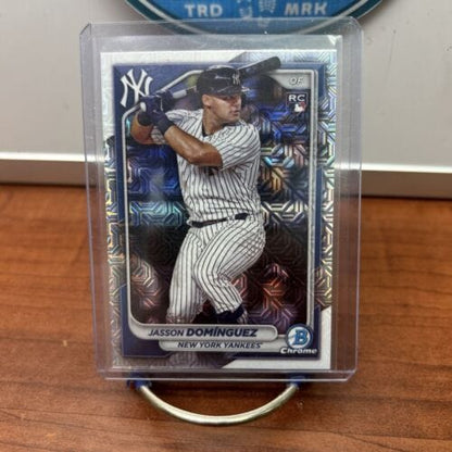 Cheap Sneaks Footwear/Sports Cards Baseball Card 2024 Bowman Chrome Mega Box Mojo JASSON DOMINGUEZ RC #17 Yankees B-16