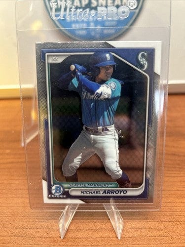 Cheap Sneaks Footwear/Sports Cards Baseball Card 2024 Bowman Chrome Michael Arroyo Chrome #BCP-97 Mariners
