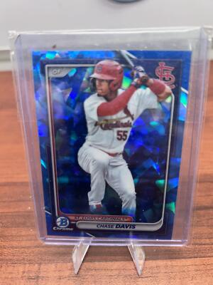 Cheap Sneaks Footwear/Sports Cards Baseball Card 2024 Bowman Chrome Sapphire #BCP-247 Chase Davis Prospects