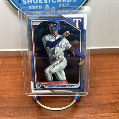 Cheap Sneaks Footwear/Sports Cards Baseball Card 2024 Bowman Chrome Sebastian Walcott Prospect #BCP-81 Texas Rangers