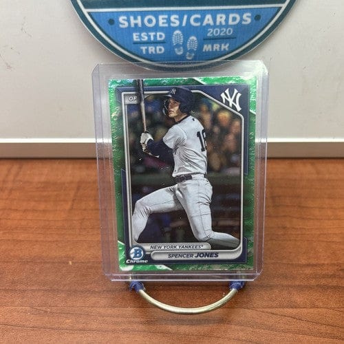 Cheap Sneaks Footwear/Sports Cards Baseball Card 2024 Bowman Chrome Spencer Jones Lunar Glow Refractor #BCP-32 NY Yanke