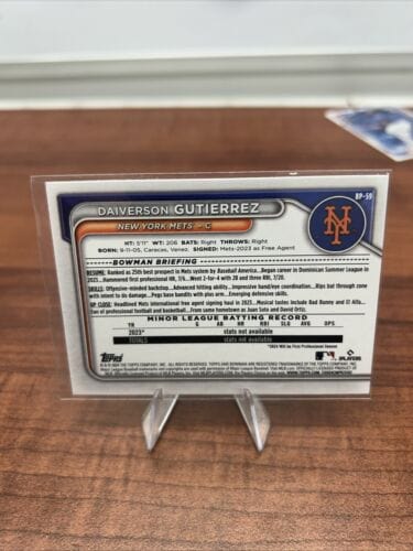 Cheap Sneaks Footwear/Sports Cards Baseball Card 2024 Bowman Daiverson Gutierrez #BP-59 New York Mets Prospect Baseball