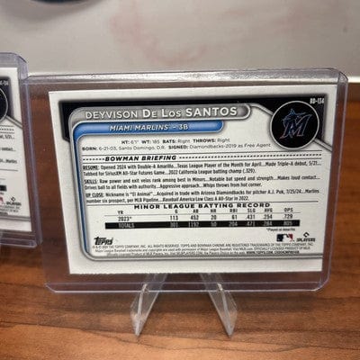 Cheap Sneaks Footwear/Sports Cards Baseball Card 2024 Bowman Draft- #BDC-134 Deyvison De Los Santos Refractor MARLINS