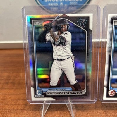 Cheap Sneaks Footwear/Sports Cards Baseball Card 2024 Bowman Draft- #BDC-134 Deyvison De Los Santos Refractor MARLINS