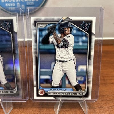 Cheap Sneaks Footwear/Sports Cards Baseball Card 2024 Bowman Draft- #BDC-134 Deyvison De Los Santos Refractor MARLINS