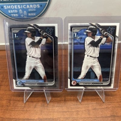 Cheap Sneaks Footwear/Sports Cards Baseball Card 2024 Bowman Draft Carter Johnson #BD-12 BASEBALL Miami Marlins 1ST