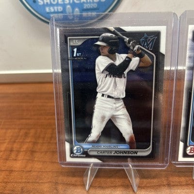 Cheap Sneaks Footwear/Sports Cards Baseball Card 2024 Bowman Draft Carter Johnson #BD-12 BASEBALL Miami Marlins 1ST
