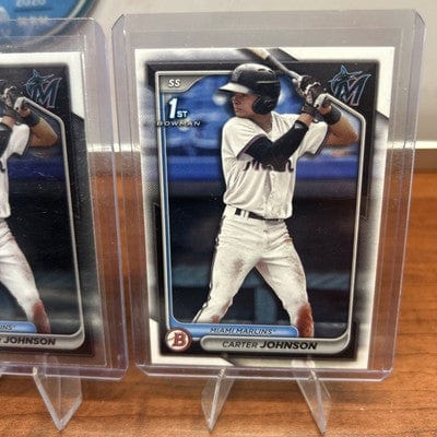 Cheap Sneaks Footwear/Sports Cards Baseball Card 2024 Bowman Draft Carter Johnson #BD-12 BASEBALL Miami Marlins 1ST