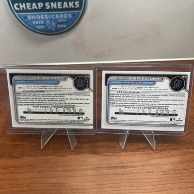 Cheap Sneaks Footwear/Sports Cards Baseball Card 2024 Bowman Draft Grant Shepardson BDC-130 1ST Bowman Base Chrome Miam