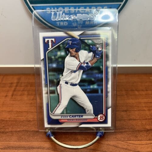Cheap Sneaks Footwear/Sports Cards Baseball Card 2024 Bowman Evan Carter #46 Rookie RC Rangers Baseball Card