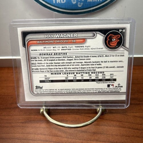 Cheap Sneaks Footwear/Sports Cards Baseball Card 2024 Bowman Paper #BP-18 Max Wagner Baltimore Orioles