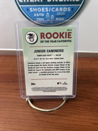 Cheap Sneaks Footwear/Sports Cards Baseball Card 2024 Bowman Rookie of the Year Favorites #ROY-8 Junior Caminero - Tamp