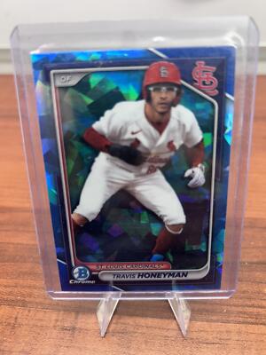 Cheap Sneaks Footwear/Sports Cards Baseball Card 2024 Bowman Sapphire Edition #BCP-46 Travis Honeyman