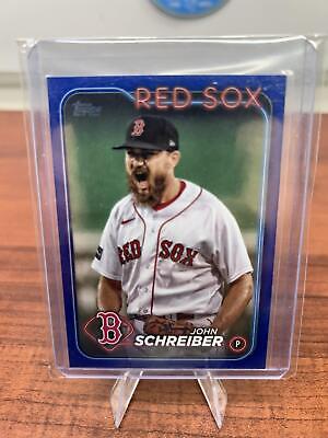 Cheap Sneaks Footwear/Sports Cards Baseball Card 2024 Topps #426 John Schreiber Royal Blue