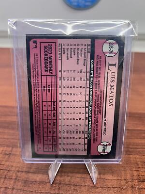 Cheap Sneaks Footwear/Sports Cards Baseball Card 2024 Topps #89B-24 Luis Matos 1989 Topps Baseball 35th Anniversary (Se