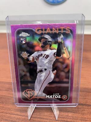 Cheap Sneaks Footwear/Sports Cards Baseball Card 2024 Topps Chrome #270 Luis Matos Pink Refractors