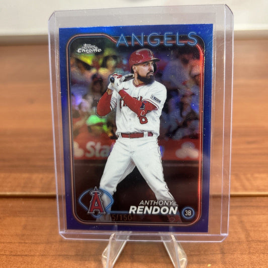 Cheap Sneaks Footwear/Sports Cards Baseball Card 2024 Topps Chrome #61 Anthony Rendon Blue Refractors #/150