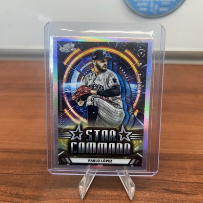 Cheap Sneaks Footwear/Sports Cards Baseball Card 2024 Topps Chrome Cosmic Pablo Lopez Star Command #SC-15 Twins