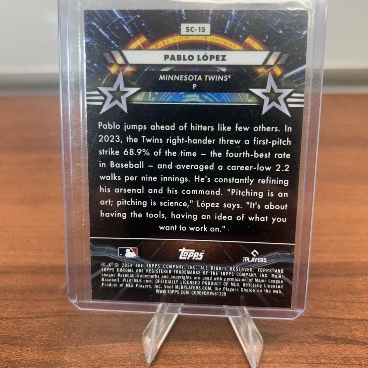 Cheap Sneaks Footwear/Sports Cards Baseball Card 2024 Topps Chrome Cosmic Pablo Lopez Star Command #SC-15 Twins
