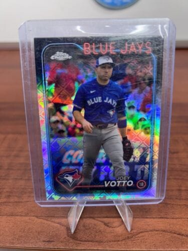 Cheap Sneaks Footwear/Sports Cards Baseball Card 2024 Topps Chrome - Logo Refractor #171 Joey Votto