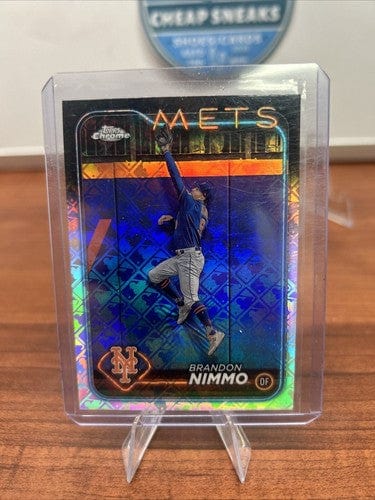 Cheap Sneaks Footwear/Sports Cards Baseball Card 2024 Topps Chrome Logofractor Edition - #233 Brandon Nimmo