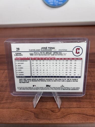 Cheap Sneaks Footwear/Sports Cards Baseball Card 2024 Topps Chrome Logofractor Jose Tena RC - Cleveland Guardians