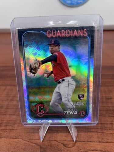 Cheap Sneaks Footwear/Sports Cards Baseball Card 2024 Topps Chrome Logofractor Jose Tena RC - Cleveland Guardians