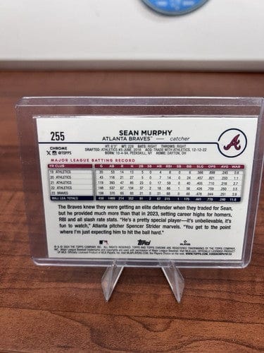 Cheap Sneaks Footwear/Sports Cards Baseball Card 2024 Topps Chrome Logofractor Sean Murphy Braves Card #255