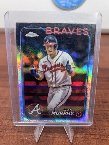 Cheap Sneaks Footwear/Sports Cards Baseball Card 2024 Topps Chrome Logofractor Sean Murphy Braves Card #255