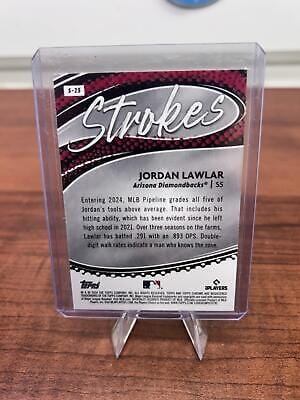 Cheap Sneaks Footwear/Sports Cards Baseball Card 2024 Topps Chrome #S-25 Jordan Lawlar Strokes