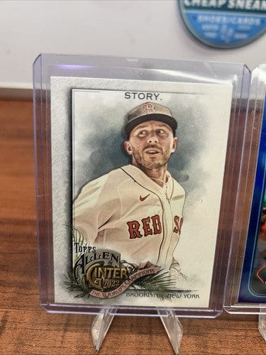 Cheap Sneaks Footwear/Sports Cards Baseball Card 2024 Topps Chrome Trevor Story #279 Blue Refractor $131/150 Boston Red