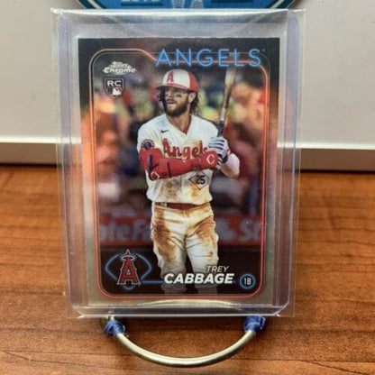 Cheap Sneaks Footwear/Sports Cards Baseball Card 2024 Topps Chrome Trey Cabbage RC Los Angeles Angels #226
