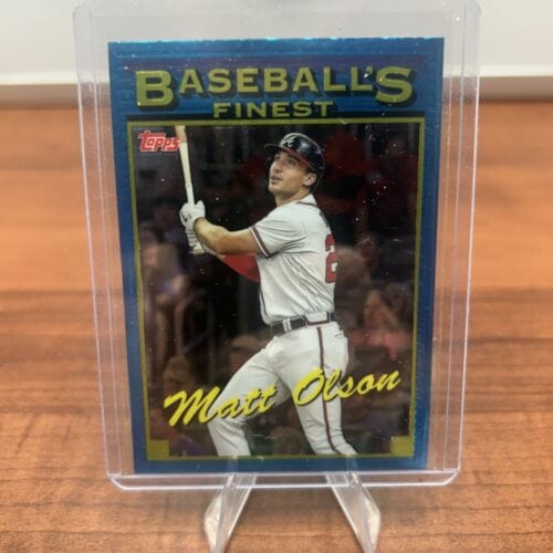Cheap Sneaks Footwear/Sports Cards Baseball Card 2024 Topps Finest Matt Olson Baseball's Finest #93-6 Atlanta Braves