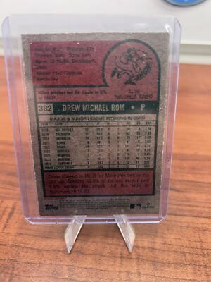 Cheap Sneaks Footwear/Sports Cards Baseball Card 2024 Topps Heritage #382 Drew Rom