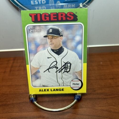 Cheap Sneaks Footwear/Sports Cards Baseball Card 2024 Topps Heritage Alex Lange #213 Detroit Tigers