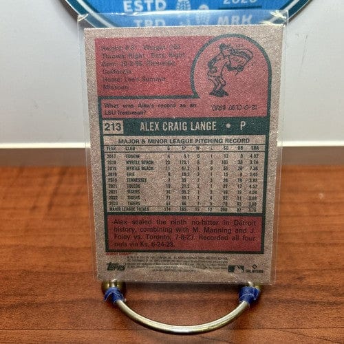 Cheap Sneaks Footwear/Sports Cards Baseball Card 2024 Topps Heritage Alex Lange #213 Detroit Tigers