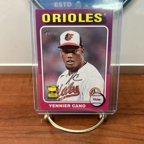 Cheap Sneaks Footwear/Sports Cards Baseball Card 2024 Topps Heritage MINI Yennier Cano #121 Rookie Cup Baltimore Oriole
