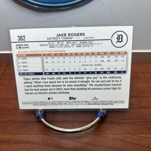 Cheap Sneaks Footwear/Sports Cards Baseball Card 2024 Topps Series 1 Jake Rogers Detroit Tigers #302 Baseball Card