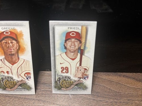 Cheap Sneaks Footwear/Sports Cards Baseball Card 3 Mini Allen Ginter 2022 Cards Cincinnati Reds Frankie Robinson, Green