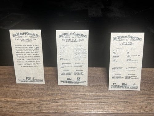 Cheap Sneaks Footwear/Sports Cards Baseball Card 3 Mini Card Lot NY Yankees Allen Ginter 2022 Rodger Clemens Luis Gil R