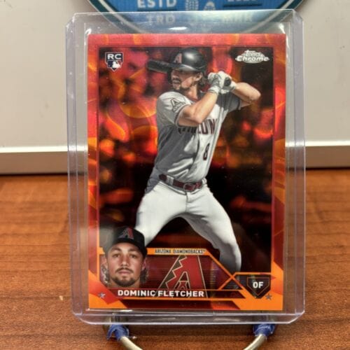 Cheap Sneaks Footwear/Sports Cards Baseball Card 4/10 2023 Topps Chrome Update Dominic Fletcher RC RED/ORNG Lava Lamp R