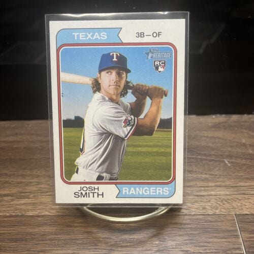 Cheap Sneaks Footwear/Sports Cards Baseball Card 623-3 2023 Topps Heritage Rookie Josh Smith Texas Rangers