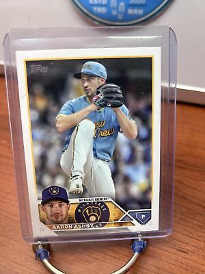 Cheap Sneaks Footwear/Sports Cards Baseball Card Aaron Ashby 2023 Topps #281 Milwaukee Brewers