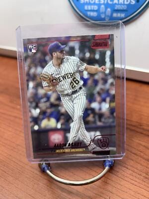 Cheap Sneaks Footwear/Sports Cards Baseball Card Aaron Ashby RC 2022 Stadium Club #270 Milwaukee Brewers
