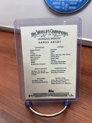 Cheap Sneaks Footwear/Sports Cards Baseball Card Aaron Ashby RC 2022 Topps Allen & Ginter #174 Milwaukee Brewers