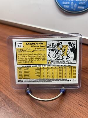 Cheap Sneaks Footwear/Sports Cards Baseball Card Aaron Ashby RC 2022 Topps Archives #56 Milwaukee Brewers