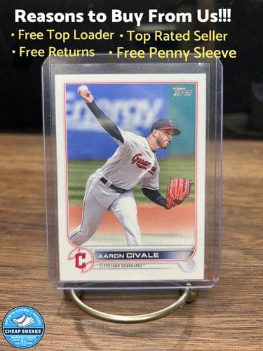 Cheap Sneaks Footwear/Sports Cards Baseball Card Aaron  Civale 2022 Topps Update Series Cleveland Guardians Baseball Ca