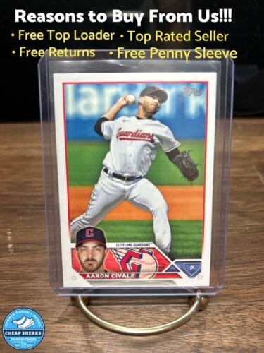 Cheap Sneaks Footwear/Sports Cards Baseball Card Aaron Civale 2023 Topps Series 2 Cleveland Guardians Baseball Card#433